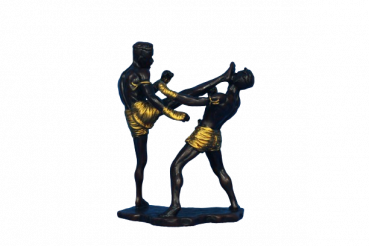 Muay Thai Figur gold Frontkick, XL